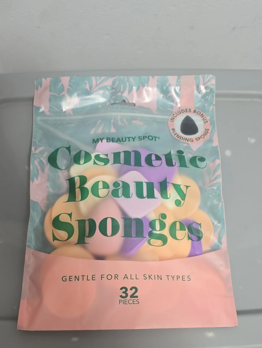 My Beauty Spot Cosmetic Beauty Sponges - Pastel Yellow, Pink & Lavender